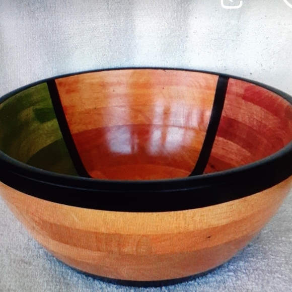 Other - Large Acacia wood salad bowl.
